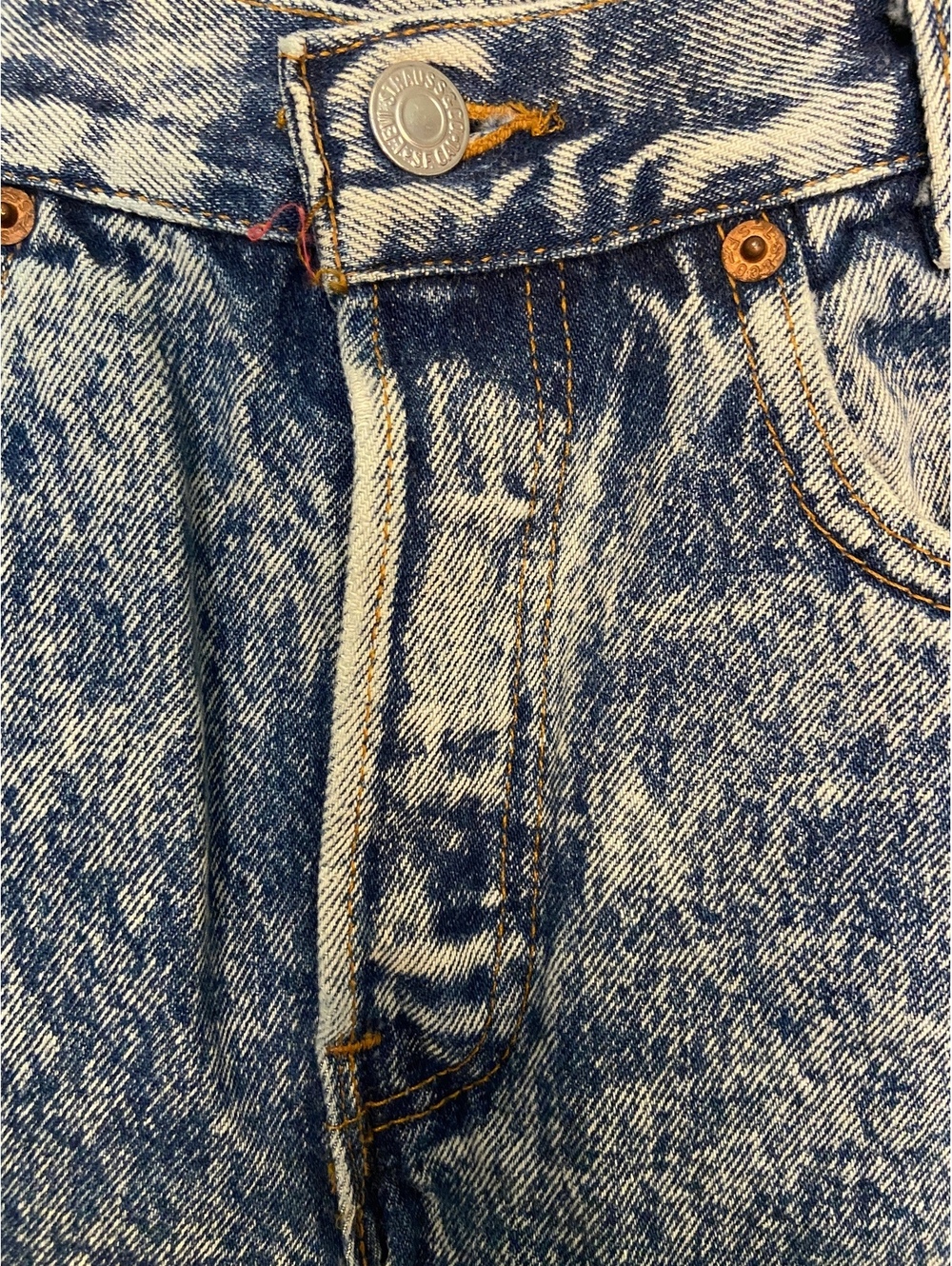 Levi's Vintage Acid Wash Jeans W27 L32 Made in USA - Picture 2 of 8